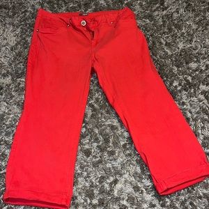 Red Casual dress pants
